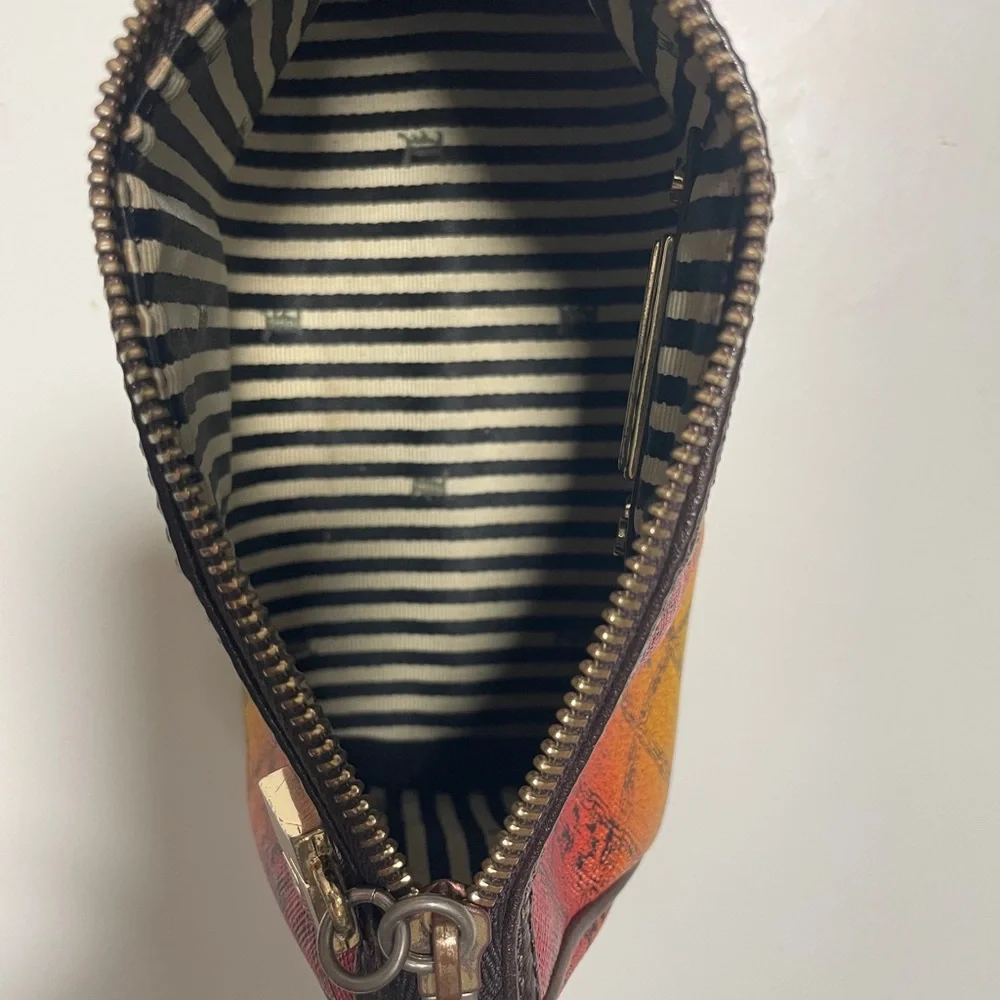 L.A.M.B. Rasta Ombre zipper makeup cosmetics clutch bag - Picture 7 of 8